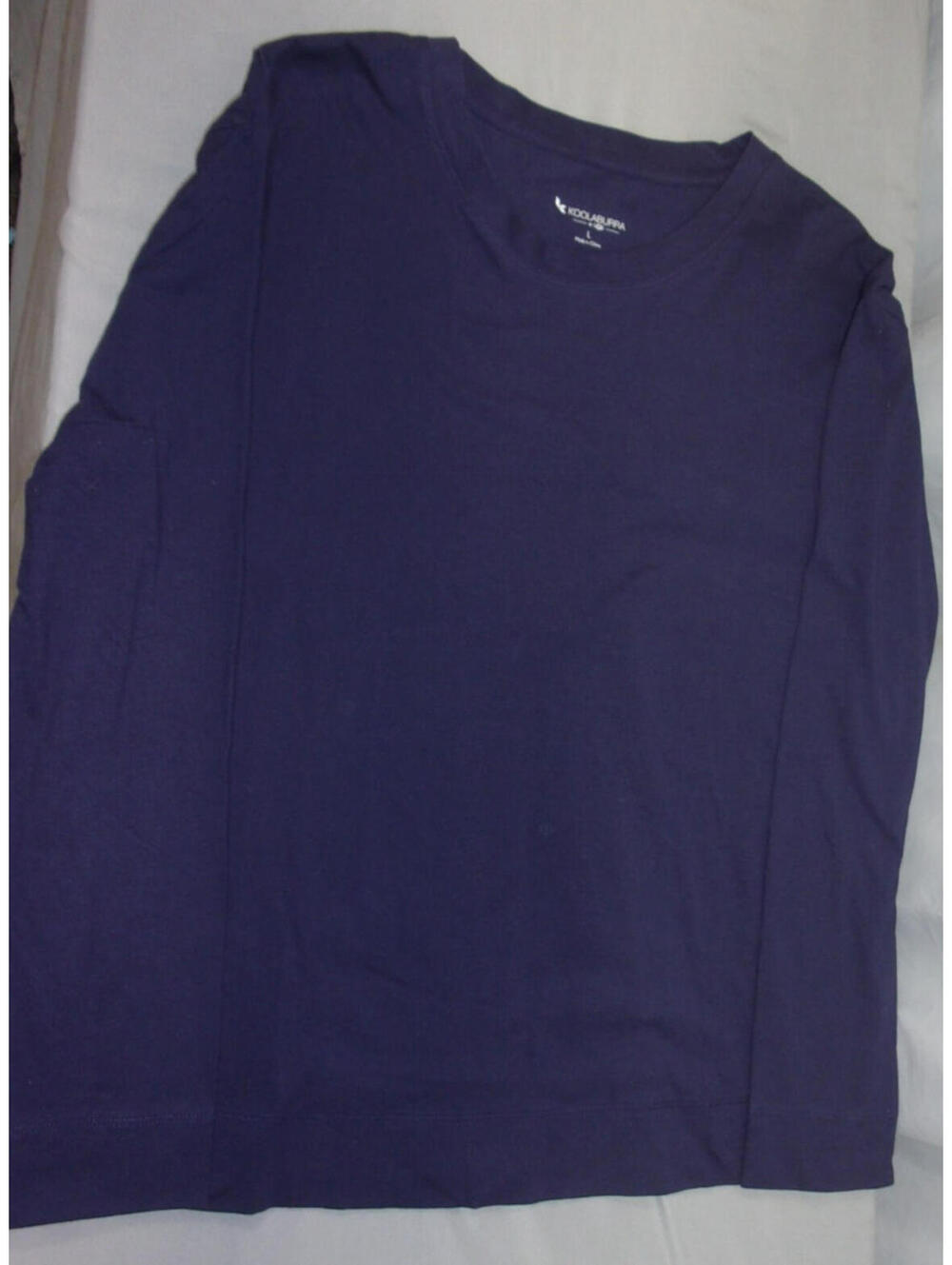 DESIGNER KOOLABUURA by UGG LONG SLEEVE COTTON PULLOVER BLUE SHIRT SIZE LARGE